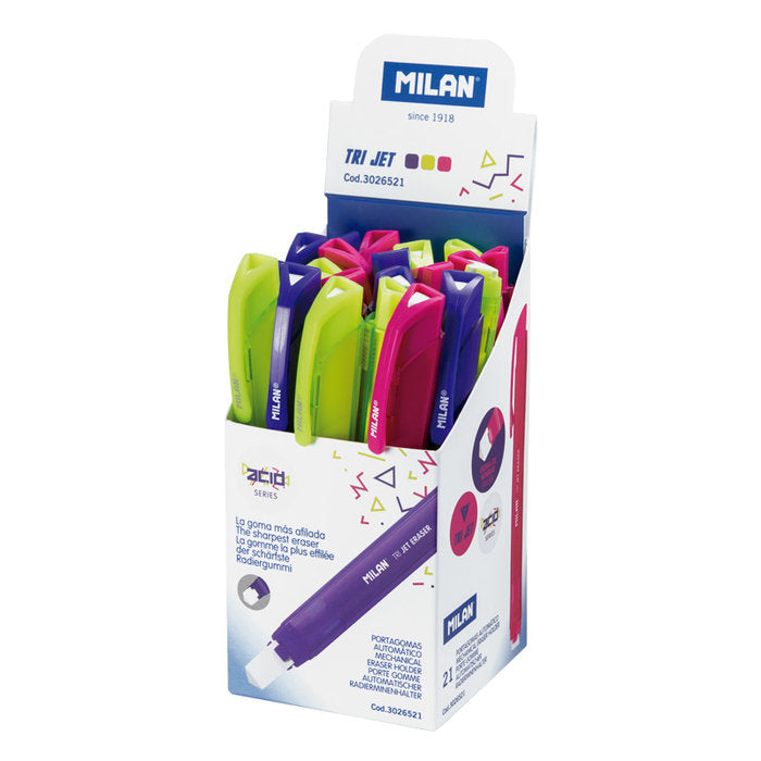 PORTAGOMA MILAN AUTOMATICO TRI JET SERIE ACID | 21 UNIDADES | (MILAN) Imagen principal del producto