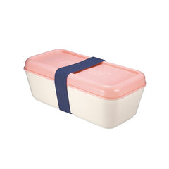 RECIPIENTE PARA ALIMENTOS RECTANGULAR 0,75 L TAPA ROSA | MILAN DISEÑO | 1 UNIDAD | 8411574084624