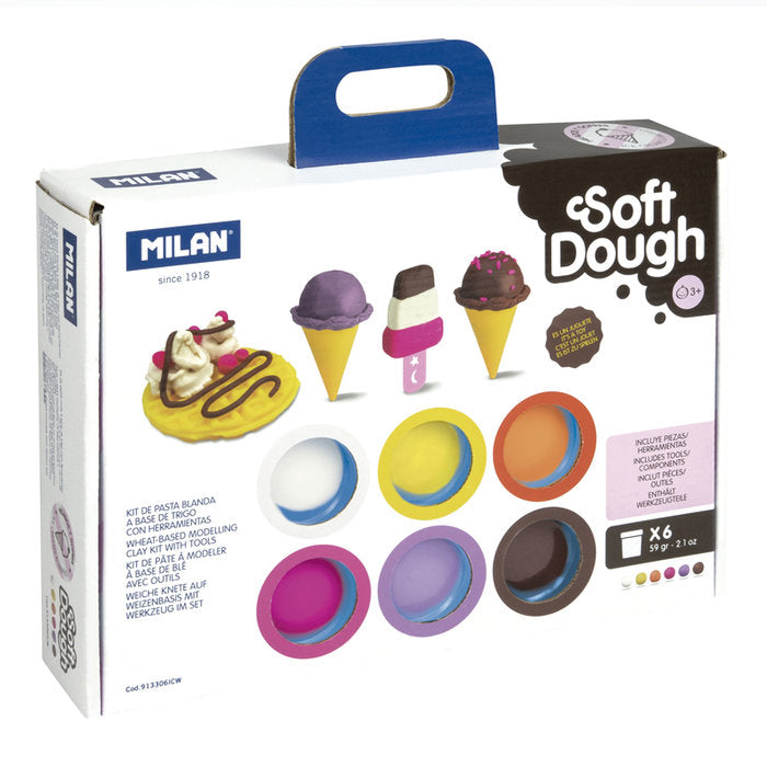 MALETIN 6 BOTES 59 G PASTA BLANDA SOFT DOUGH HERRAMIENTAS H | 1 UNIDADES | (MILAN)