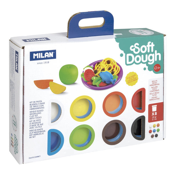 MALETIN 8 BOTES 59 G PASTA BLANDA SOFT DOUGH HERRAMIENTAS H | 1 UNIDADES | (MILAN)