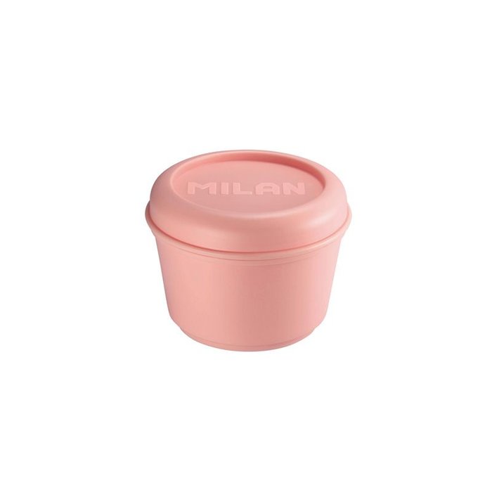RECIPIENTE PARA ALIMENTOS HERMETICO REDONDO 0,25L ROSA | MILAN DISEÑO | 1 UNIDAD | 8411574095439