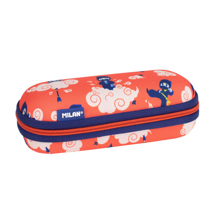 PORTATODO OVALADO SEMIRRIGIDO SERIE ESPECIAL NINJUTSU, ROJO | MILAN DISEÑO Imagen principal del producto
