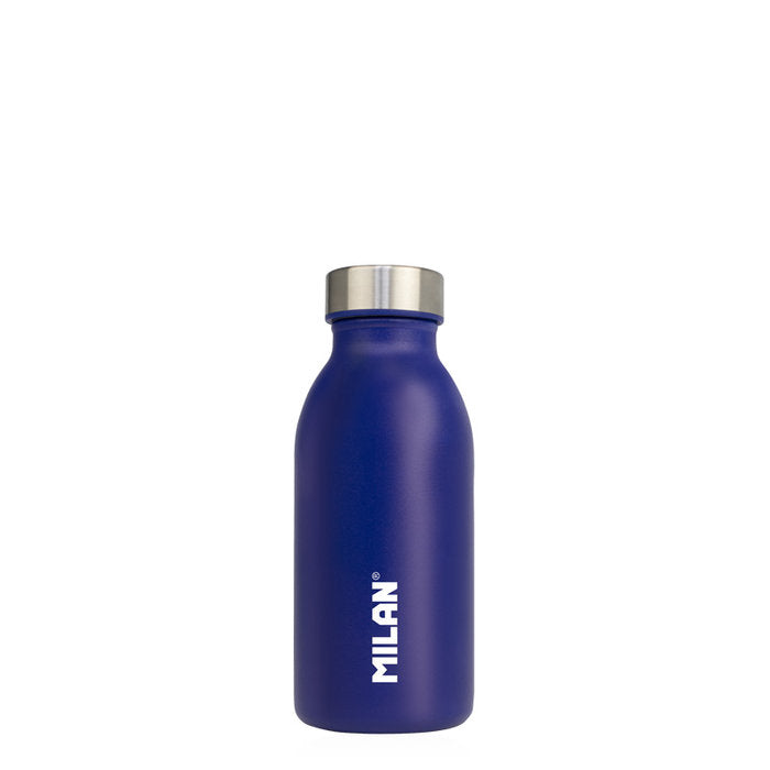 BOTELLA ISOTERMICA ACERO INOXIDABLE 354 ML SERIE ACID AZUL | MILAN DISEÑO | 1 UNIDAD | 8411574100263