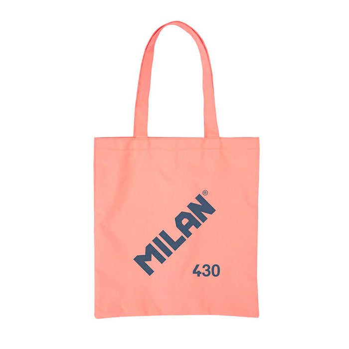 BOLSA TELA MILAN TOTE BAG SINCE 1918 ROSA | MILAN DISEÑO Imagen principal del producto
