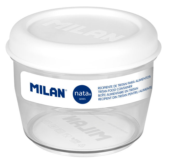 FIAMBRERA TRITAN HERMETICA REDONDA 0 5L NATA 624 BLANCO | MILAN DISEÑO | 1 UNIDAD | 8411574106616