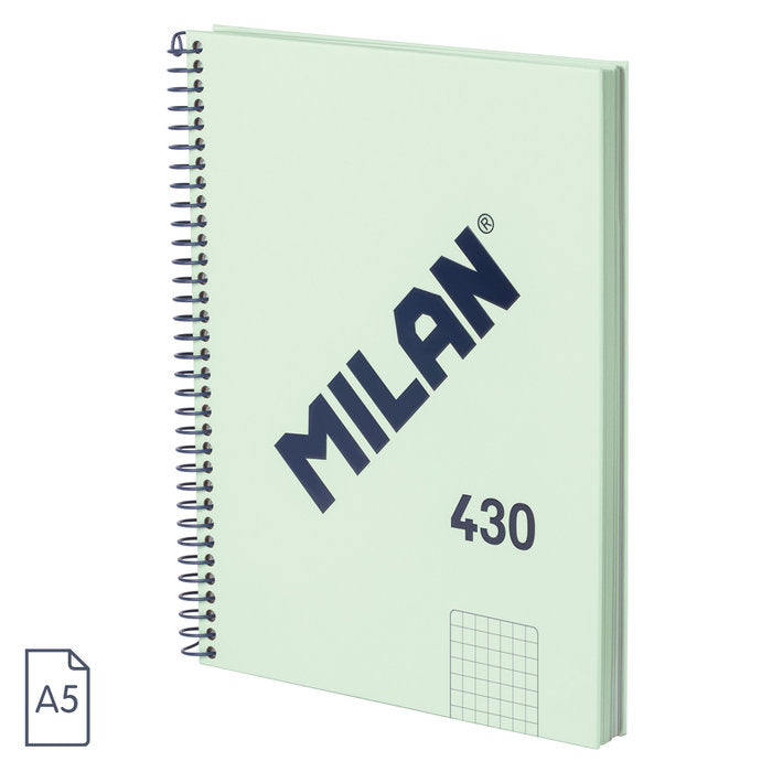 Bloc Espiral Estándar Liso 80H 90g | Milan | Cartón | Formato Estándar | Pack 3 Unidades Imagen principal del producto