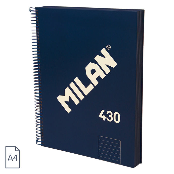 Bloc Espiral Milan 120 Hojas A4 Horizontal Serie 1918 Azul Imagen principal del producto