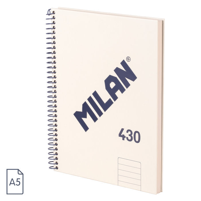 Bloc Espiral Estándar Liso 80H 90g | Milan | Cartón | Formato Estándar | Pack 3 Unidades Imagen principal del producto