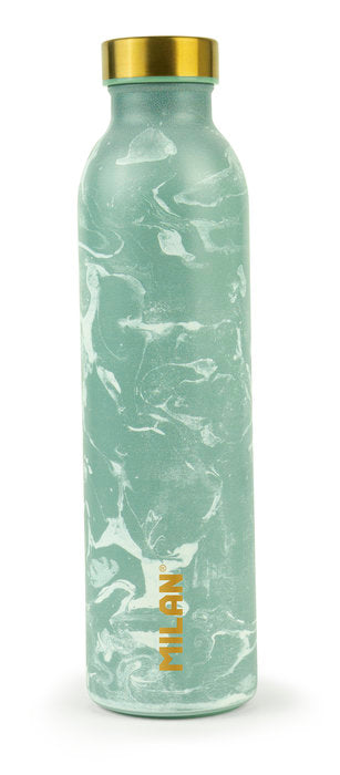 BOTELLA ISOTERMICA ACERO INOXIDABLE 0 59 L SERIE LAVA VERDE | MILAN DISEÑO | 1 UNIDAD | 8411574109808