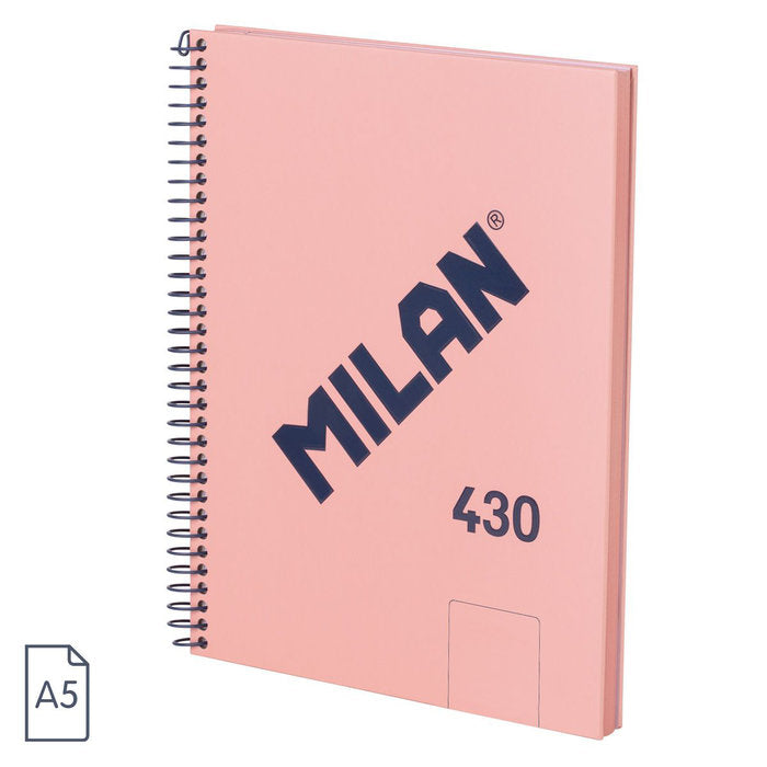 Bloc Espiral Estándar Liso 90g | Milan | Cartón | Formato Estándar | Pack 3 Unidades