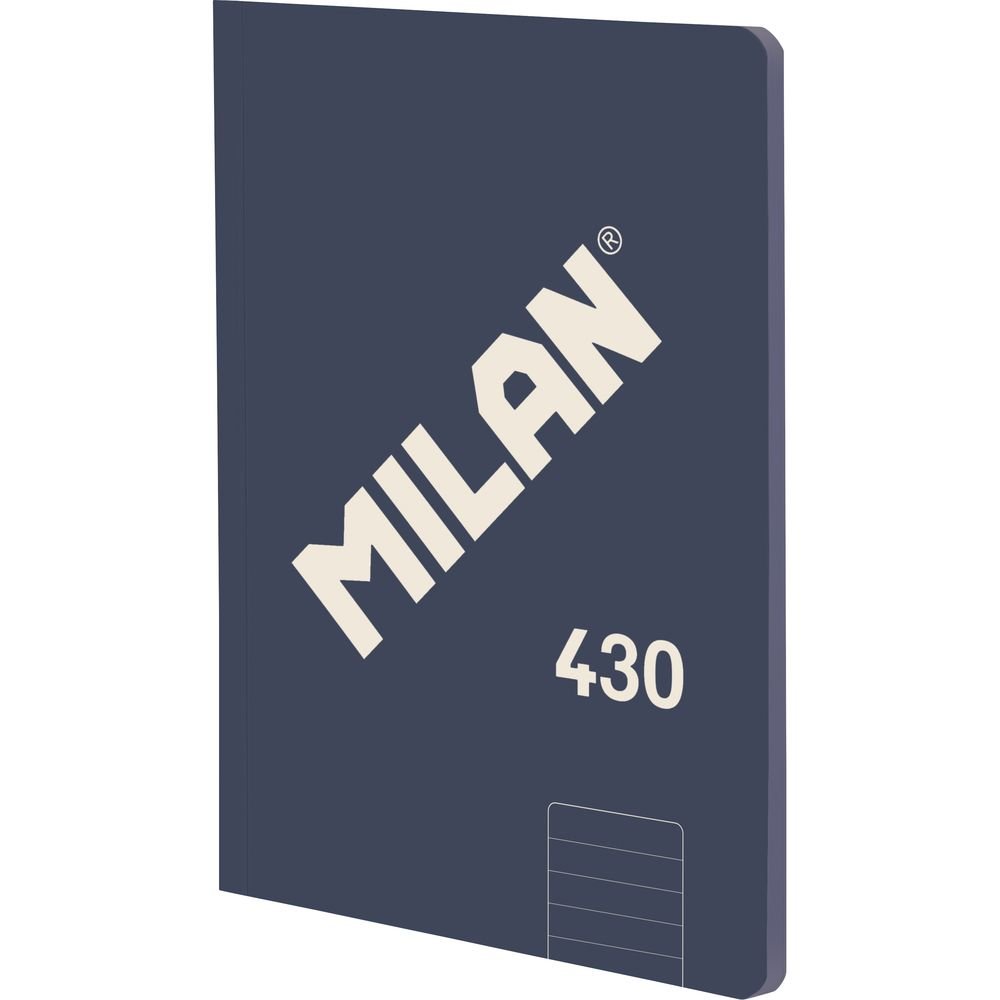 Libreta A5 Encolada Rayado 48H 95 g Colecc 430 1918 Azul Milan