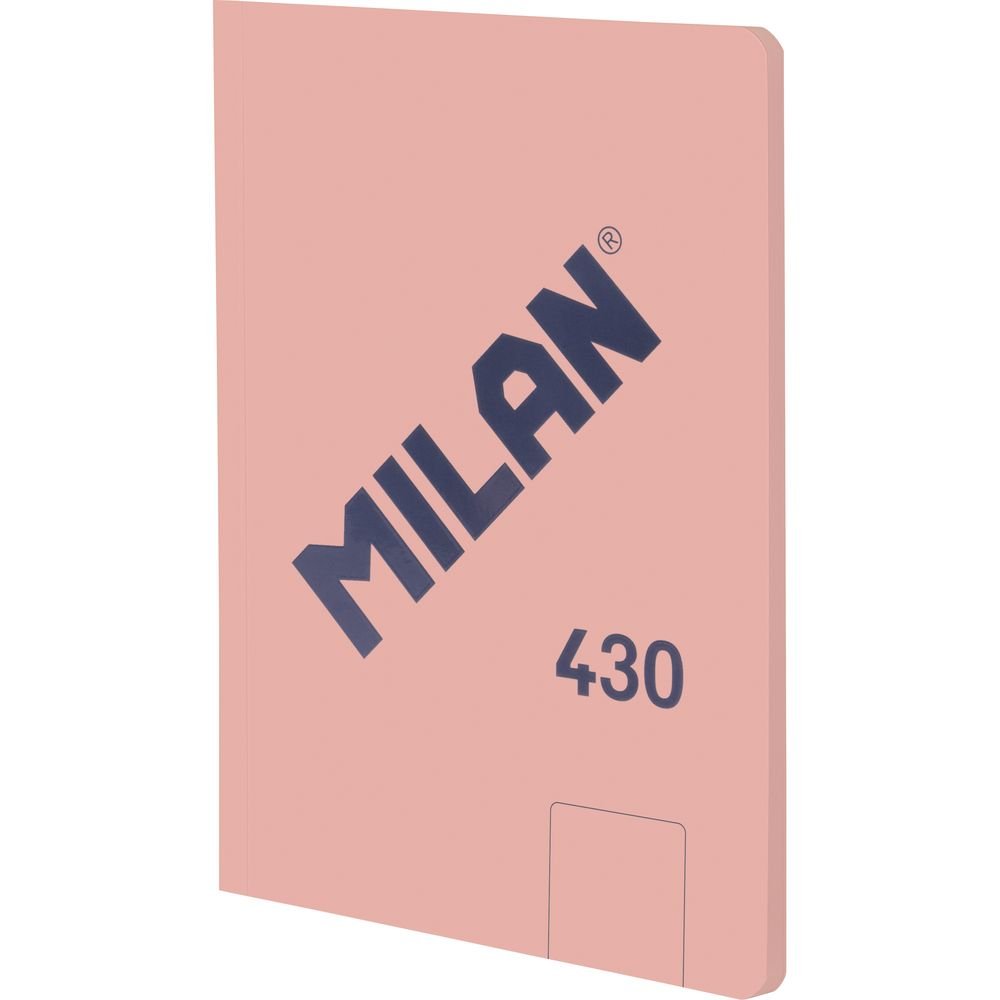 Libreta A5 Encolada 48H Liso 95 g Colección 430 1918 Rosa Milan