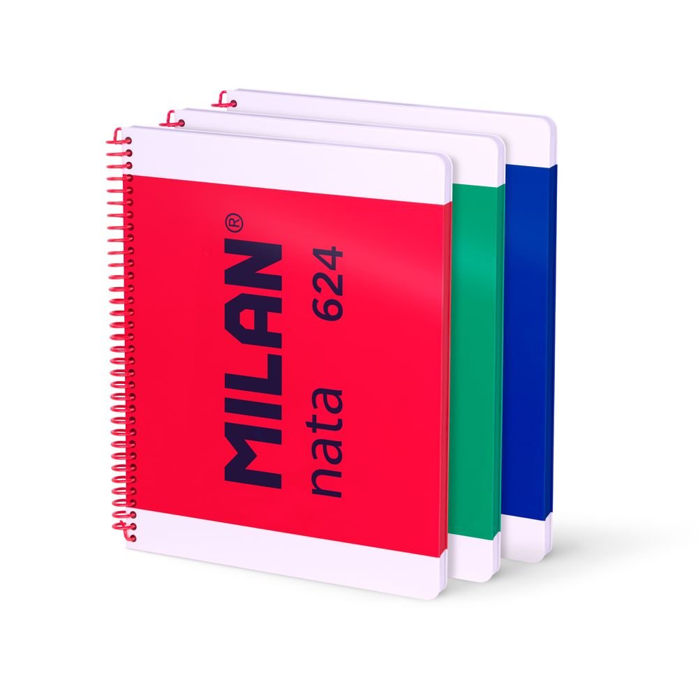 Bloc Espiral Estándar Liso 80H 90g | Milan | Cartón | Formato Estándar | Pack 1 Unidades Imagen principal del producto
