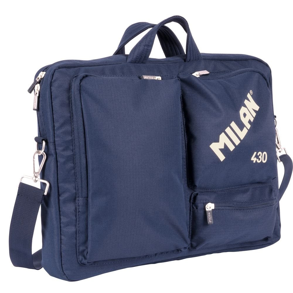 MALETIN PARA PORTATIL COLECCION 430 SINCE 1918 AZUL | MILAN DISEÑO