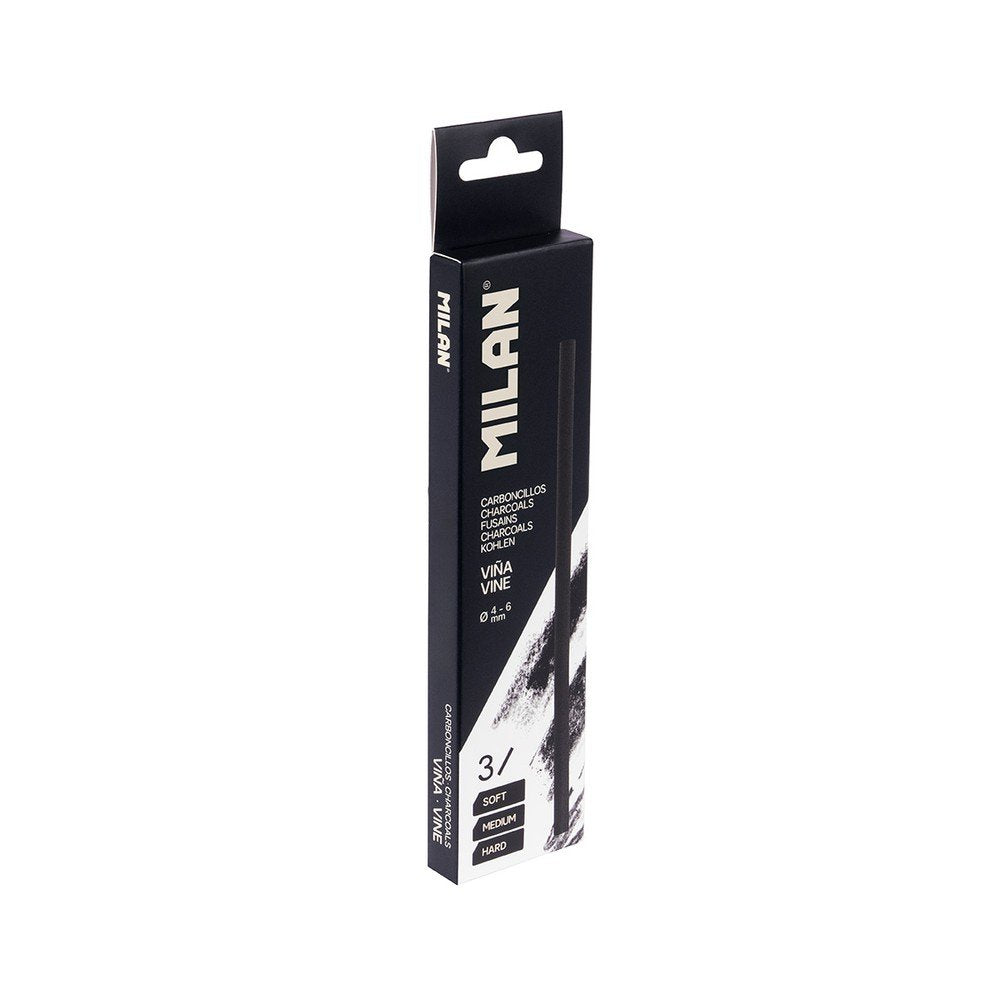 Caja 3 Barritas de Carboncillo de Vid Surtidos Milan
