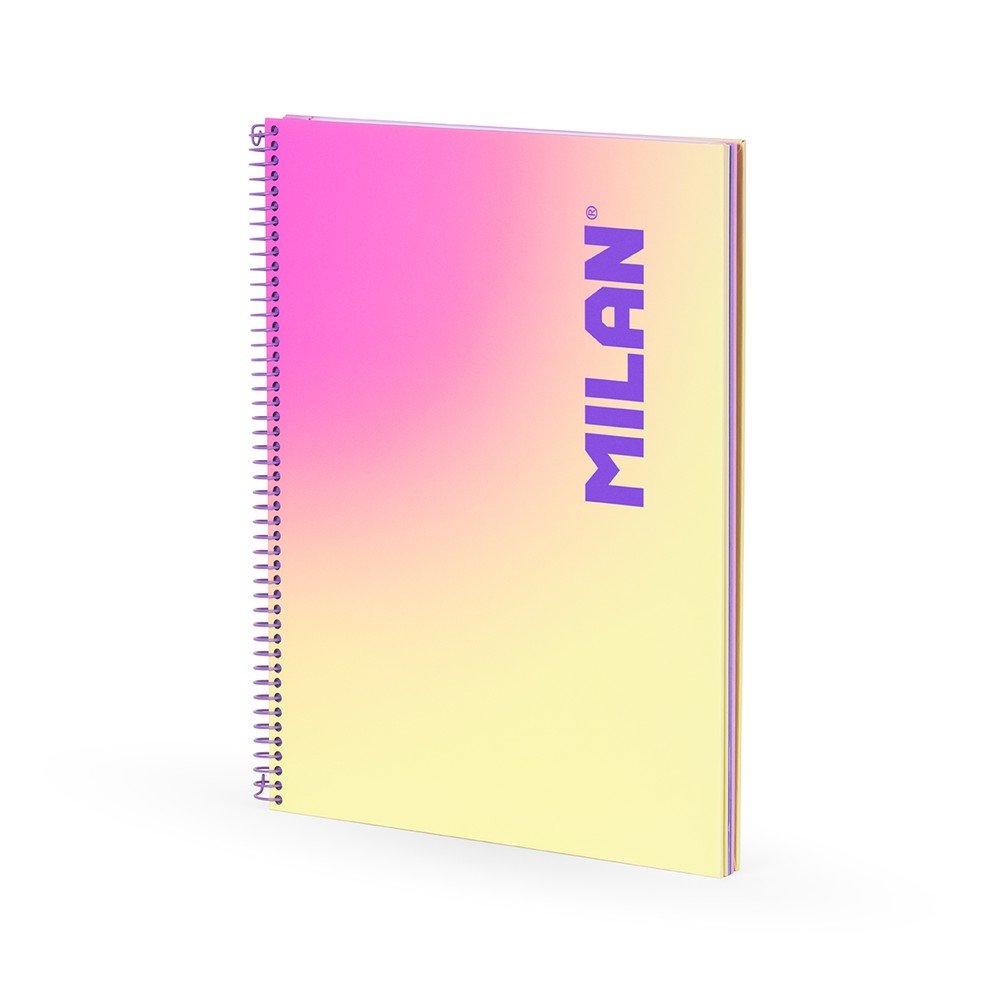 Cuaderno A4 Espiral T/p Horizontal 90H 95GR Sunset Amarillo Milan Imagen principal del producto