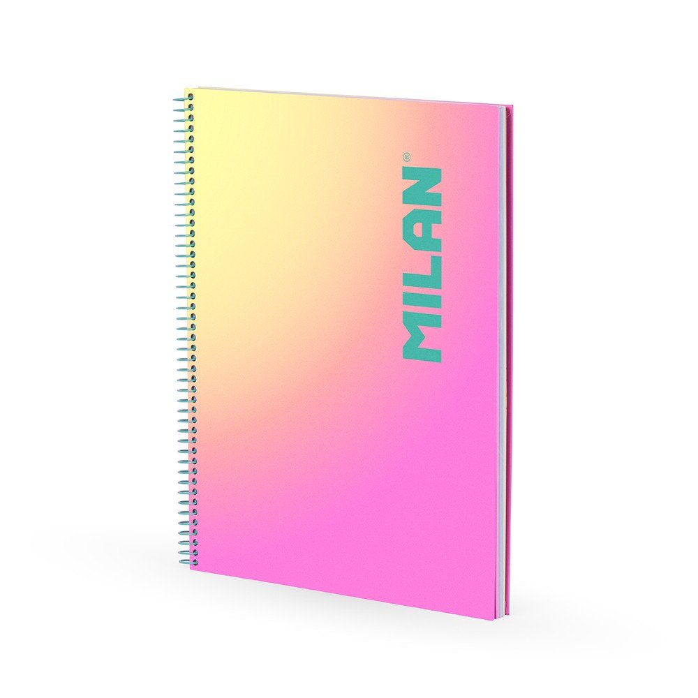 Cuaderno A4 espiral Milan Sunset rosa 90h Imagen principal del producto