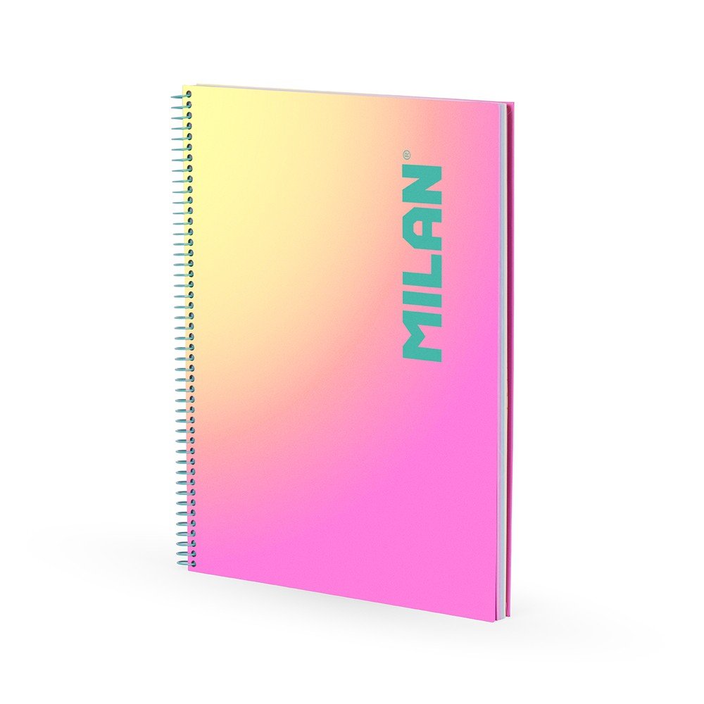 Cuaderno A4 Espiral T/p Horizontal 90H Sunset Rosa Milan Imagen principal del producto