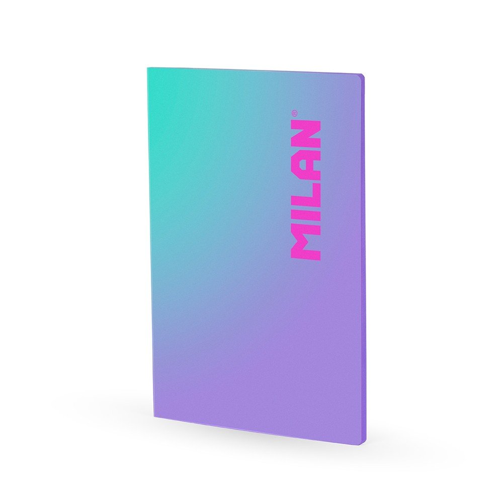 Libreta A4 Encolada Cuadros 5x5 48h Milan Sunset Lila Imagen principal del producto