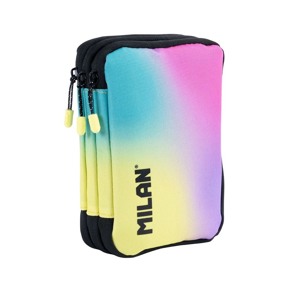 Plumier 3 Pisos con Contenido Sunset Negro Milan Diseño Imagen principal del producto