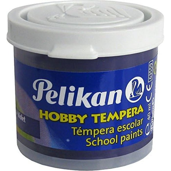 C/6 Botes Tempera Pelikan 40ml Violeta N°109