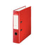 Archivador palanca folio lomo 75mm cartón forrado plastico color rojo