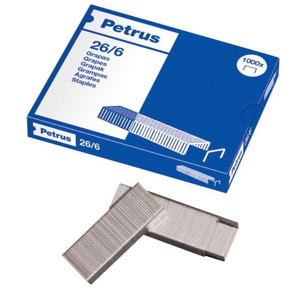 GRAPAS MOD 26/6 DE PETRUS | 20 UNIDADES | (PETRUS) Imagen principal del producto