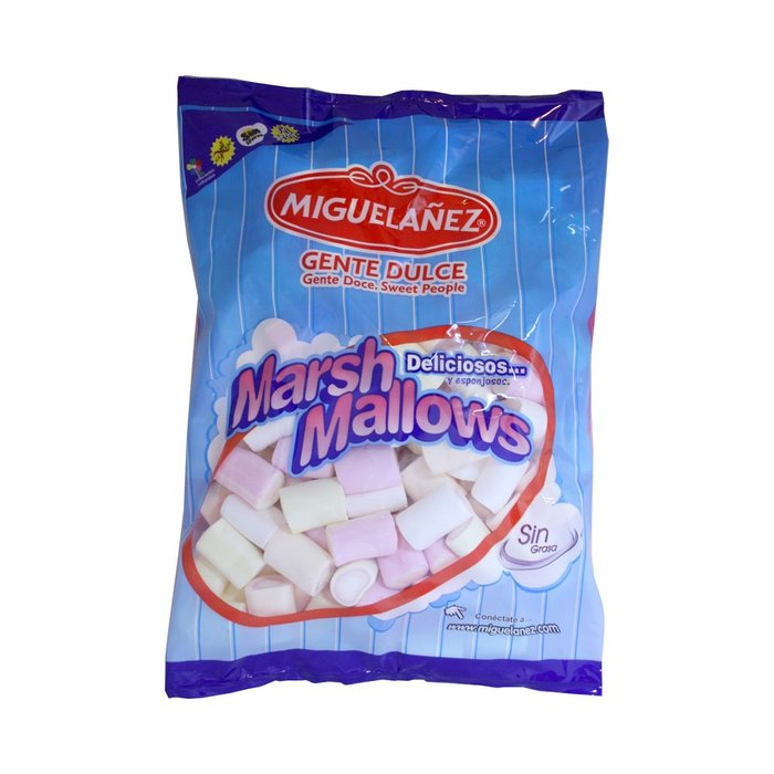 Bolsa Marsh Mallows Arco Iris Sabor Vainilla 900 g Miguelañez