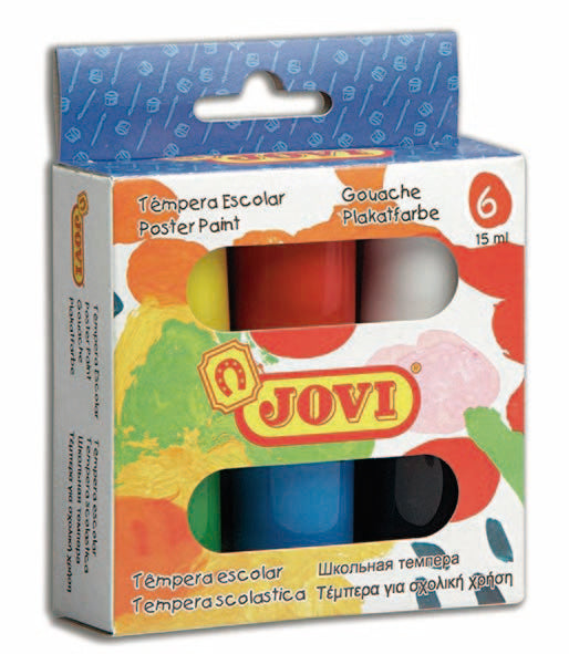 TEMPERA JOVI 520 6 COLORES SURTIDOS | 1 UNIDADES | (JOVI)