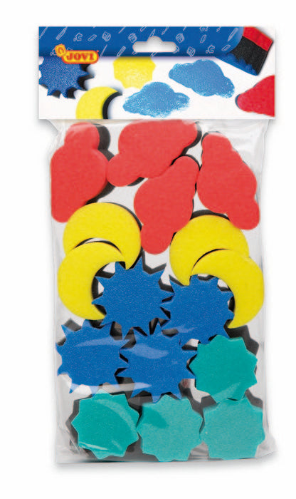 Bolsa colgable 16 esponjas 4 formas surtidas Imagen principal del producto