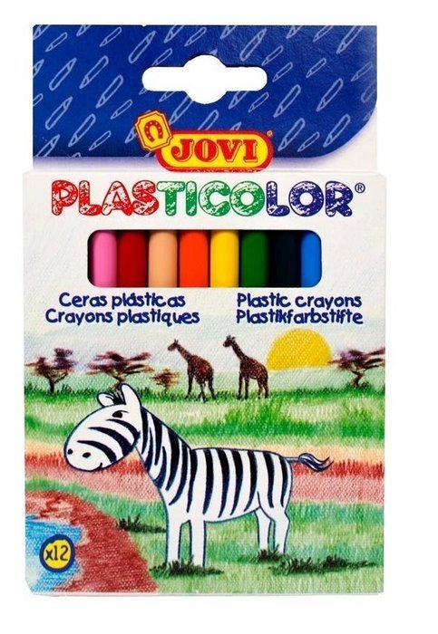 Cera Jovi Plasticolor 913 12 Colores Surtidos