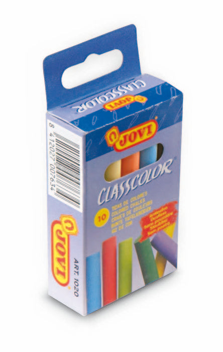 Caja 10 tizas colores antipolvo jovi Imagen principal del producto