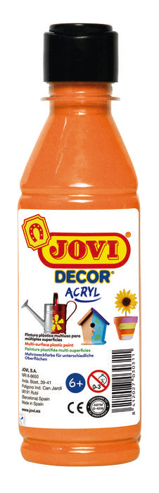 PINTURA JOVIDECOR 250ML NARANJA | 1 UNIDADES | (JOVI) Imagen principal del producto