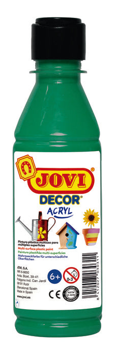 Bote Pintura Jovidecor Acryl Verde Oscuro 250ml Imagen principal del producto