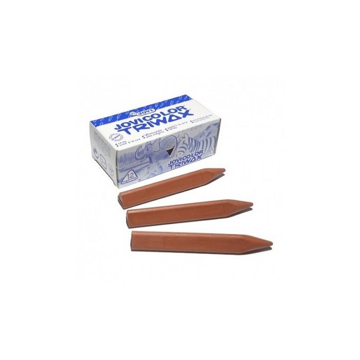 CERA JOVICOLOR TRIWAX MARRON CLARO | 12 UNIDADES | (JOVI)