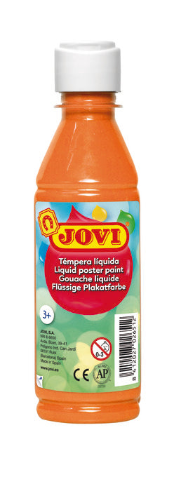 TEMPERA LIQUIDA JOVI 250 ML NARANJA | 1 UNIDADES | (JOVI) Imagen principal del producto