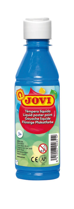 TEMPERA LIQUIDA JOVI 250 ML AZUL CYAN | 1 UNIDADES | (JOVI) Imagen principal del producto