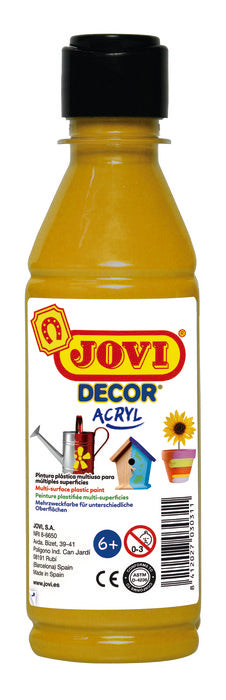 Bote Pintura Jovidecor Acryl Oro 250ml