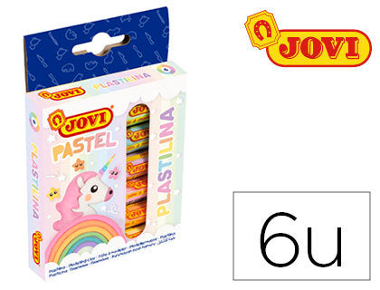 PLASTILINA JOVI 15 GR 6 UNIDADES COLORES PASTEL | 1 UNIDADES | (JOVI)