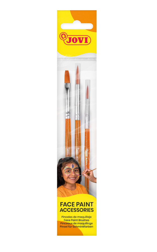 Pincel Maquillaje Plano Fino Redondo Jovi Pack 3 Uds Imagen principal del producto