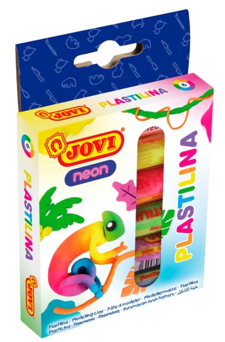 PLASTILINA JOVI 15GR 6 UNIDADES COLORES SURTIDOS | 12 UNIDADES | (JOVI)