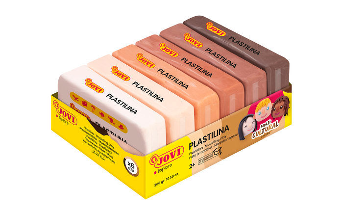 PLASTILINA JOVI 50 GR 6 UNIDADES MULTICULTURAL | 1 UNIDADES | (JOVI)