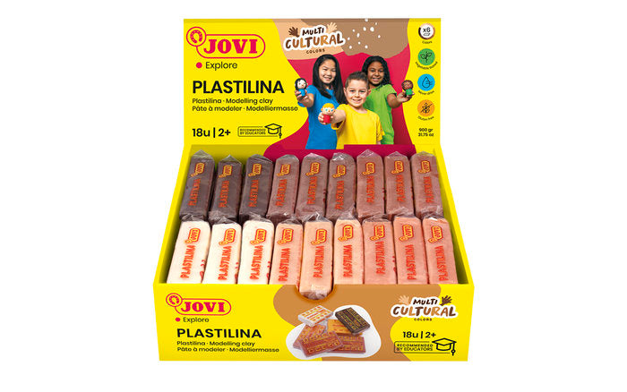 PLASTILINA JOVI 70 50 GRS MULTICULTURAL COLORS | 1 UNIDADES | (JOVI) Imagen principal del producto