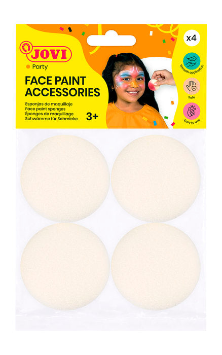 BOLSA 4 ESPONJAS JOVI MAQUILLAJE FACE PAINT | 12 UNIDADES | (JOVI)