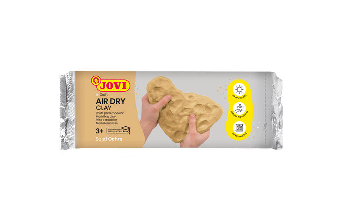 Pasta para modelar air dry clay jovi 250g color marrón claro Imagen principal del producto