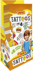 EXPOSITOR 24 LAMINAS TATUAJES TEMPORALES DISEÑOS SURTIDOS | 24 UNIDADES | (JOVI)