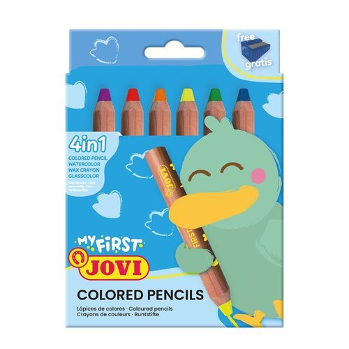 LAPIZ JOVI MY FIRST PENCIL 4 EN 1 COLORES SURTIDOS | 1 UNIDADES | (JOVI)