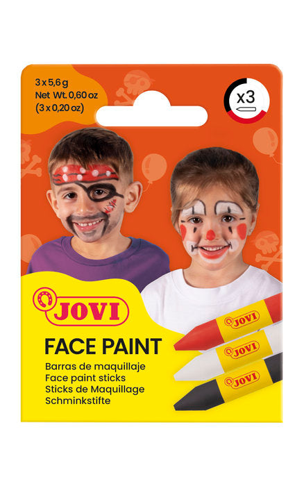 MAQUILLAJE JOVI FACE PAINT 3 BARRAS SCARY | 1 UNIDADES | (JOVI) Imagen principal del producto