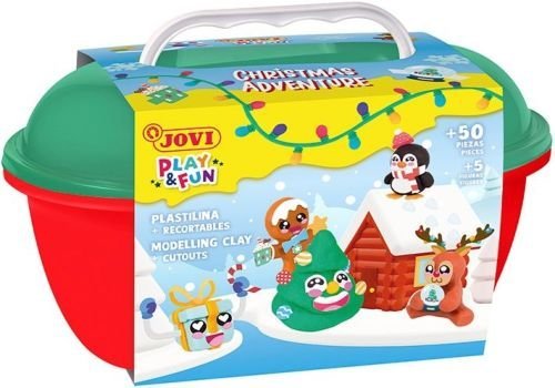 Cofre Jovi Play & Fun Plastilina Navidad Marca Sin Especificar Pack 6 unidades Imagen principal del producto