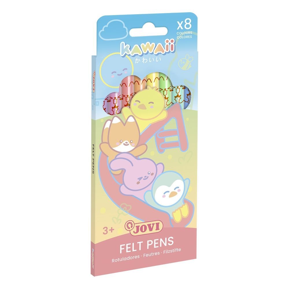 Rotulador Jovi Kawaii 8 Colores Surtidos